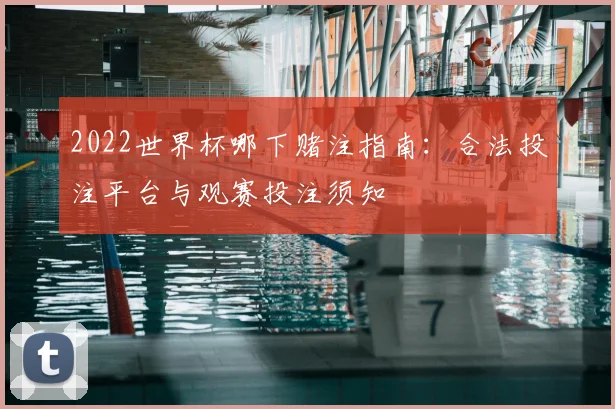 2022世界杯哪下赌注指南:合法投注平台与观赛投注须知